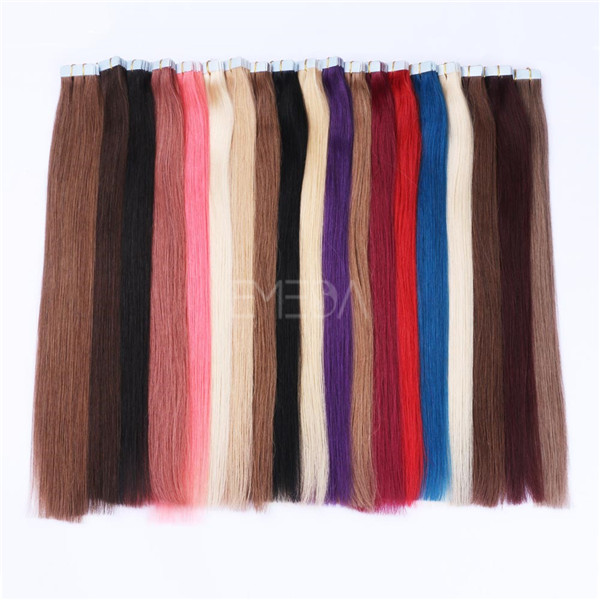 Wholesale Tape In Hair Extentions 100% High Grade Brazilian Human Tape HairYL224